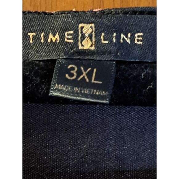 Women's Plus Time Line Pink and Gray Blouse Size 3XL - Picture 6 of 8